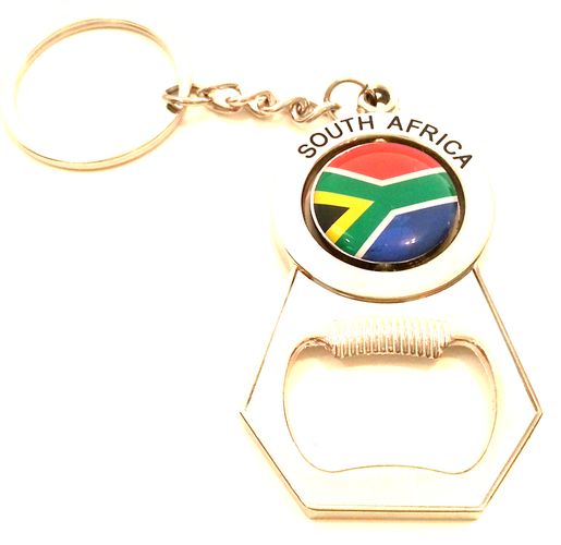 South African Flag Keyring & Bottleopener